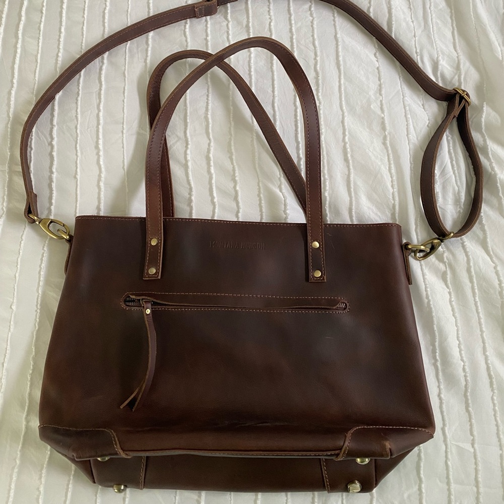 Montana Hudson Eva Leather Zip Tote
